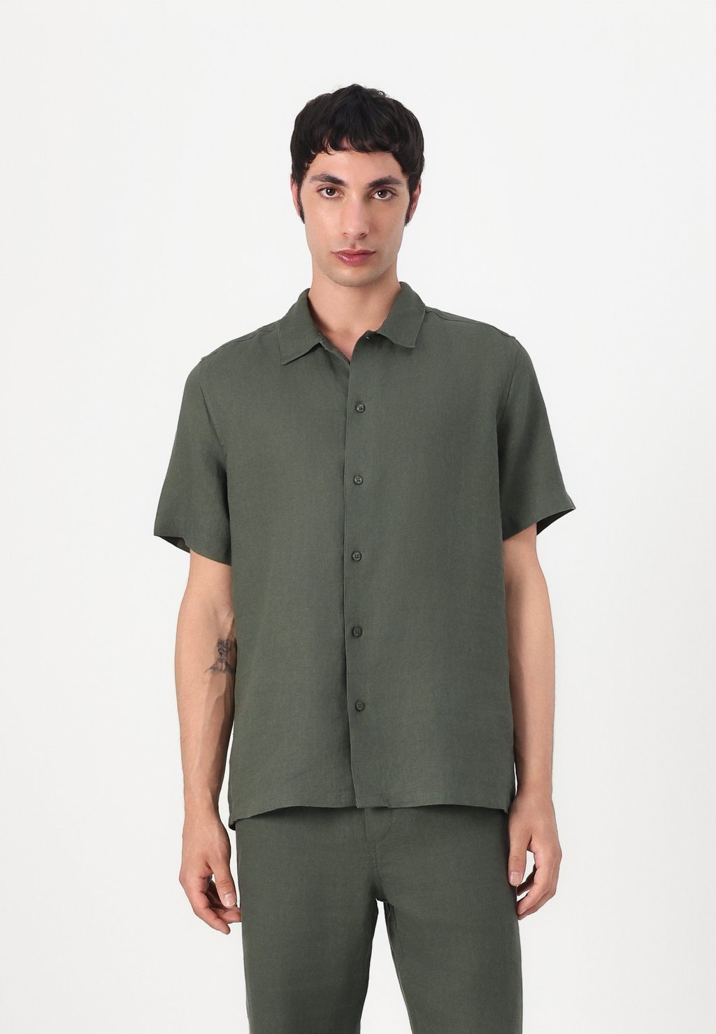 

Рубашка AVAN SHIRT Samsøe Samsøe, темно-зеленый