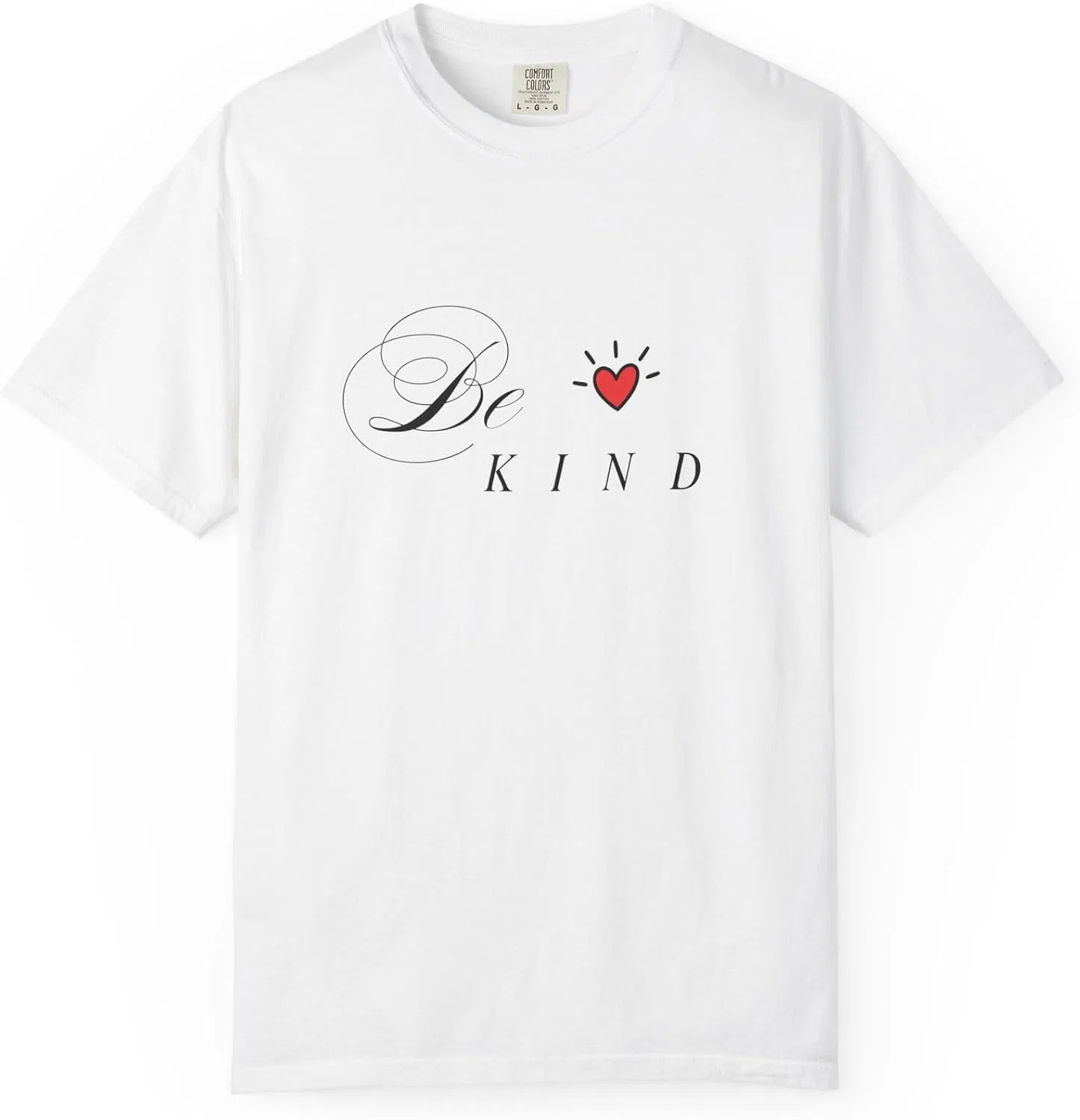Женская футболка с надписью Be Kind Comfort Colors, White