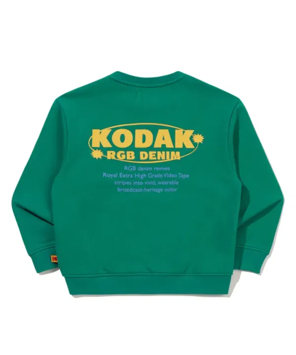 Свитшот с ворсом, зеленый, Kodak Kids