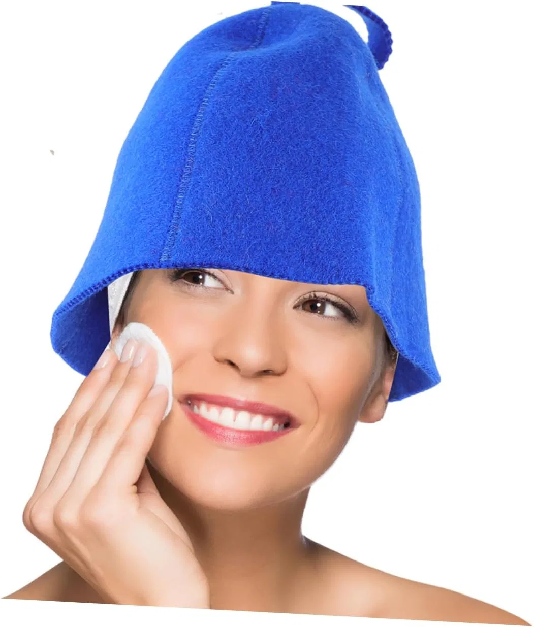 Шапочка для душа из шерсти, набор 2 шт, OFFSCH, Blue — фото 4