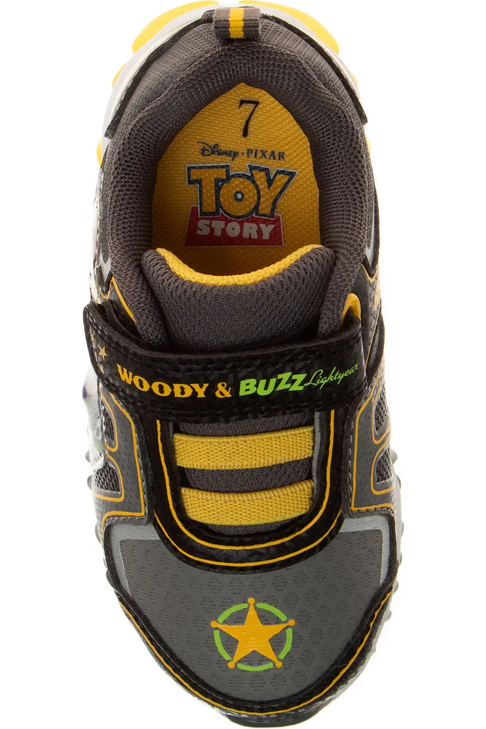 Кроссовки детские с героями Toy Story JOSMO, Black/Yellow — фото 4