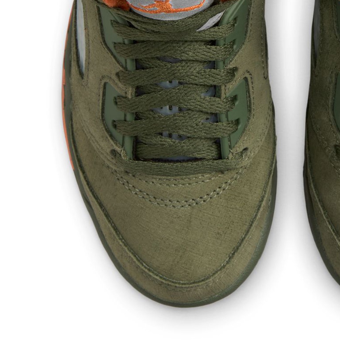 Кроссовки Air Jordan Air Jordan 5 Retro Ps 'Olive' 2024, зеленый (размер RU 30) — фото 4