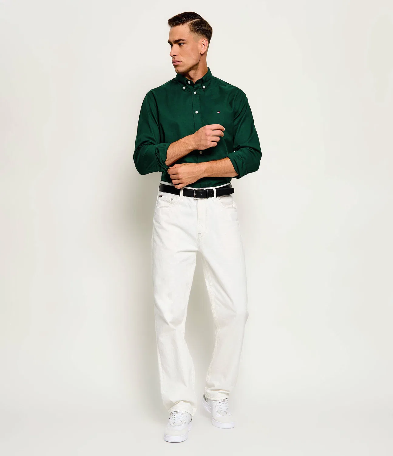 Рубашка с длинным рукавом Tommy Hilfiger, Verde Bottiglia — фото 2