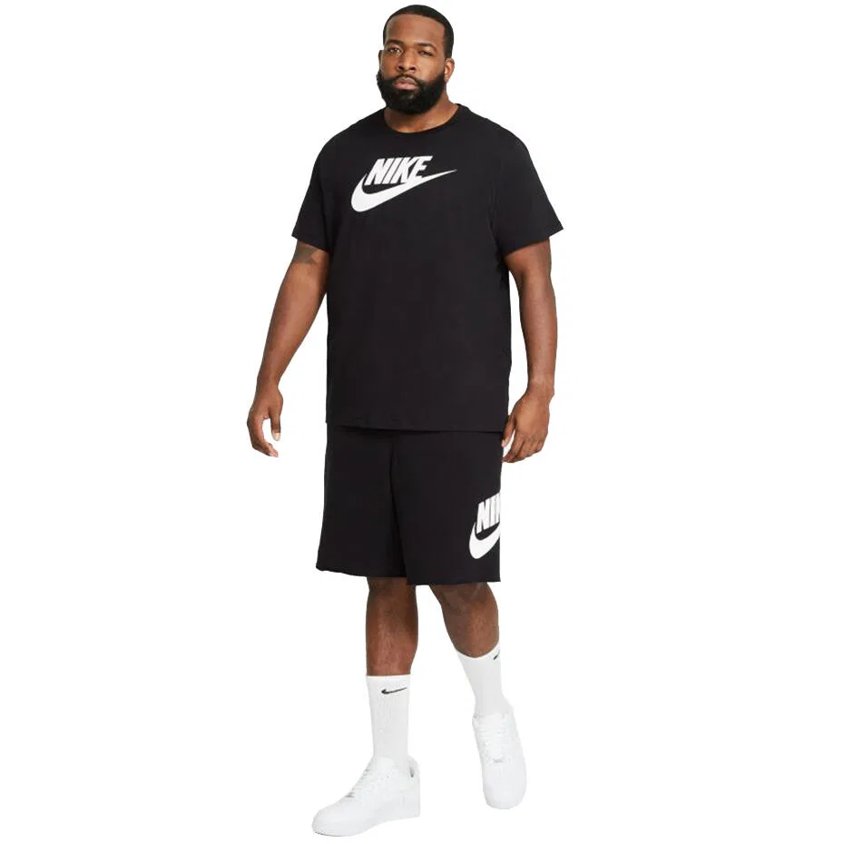 Мужская футболка с принтом SportSwear Nike, Schwarz Weiss — фото 3