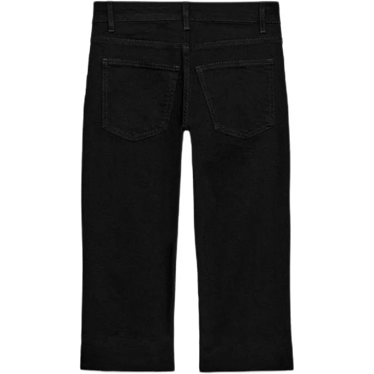 Женские джинсовые шорты ZW Denim Shorts ZARA, Black — фото 3