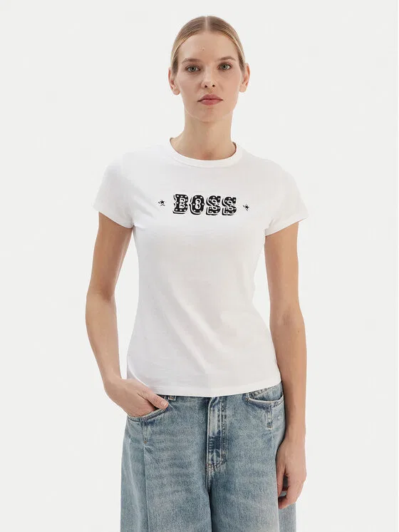 Футболка regular fit Endora Boss, белый