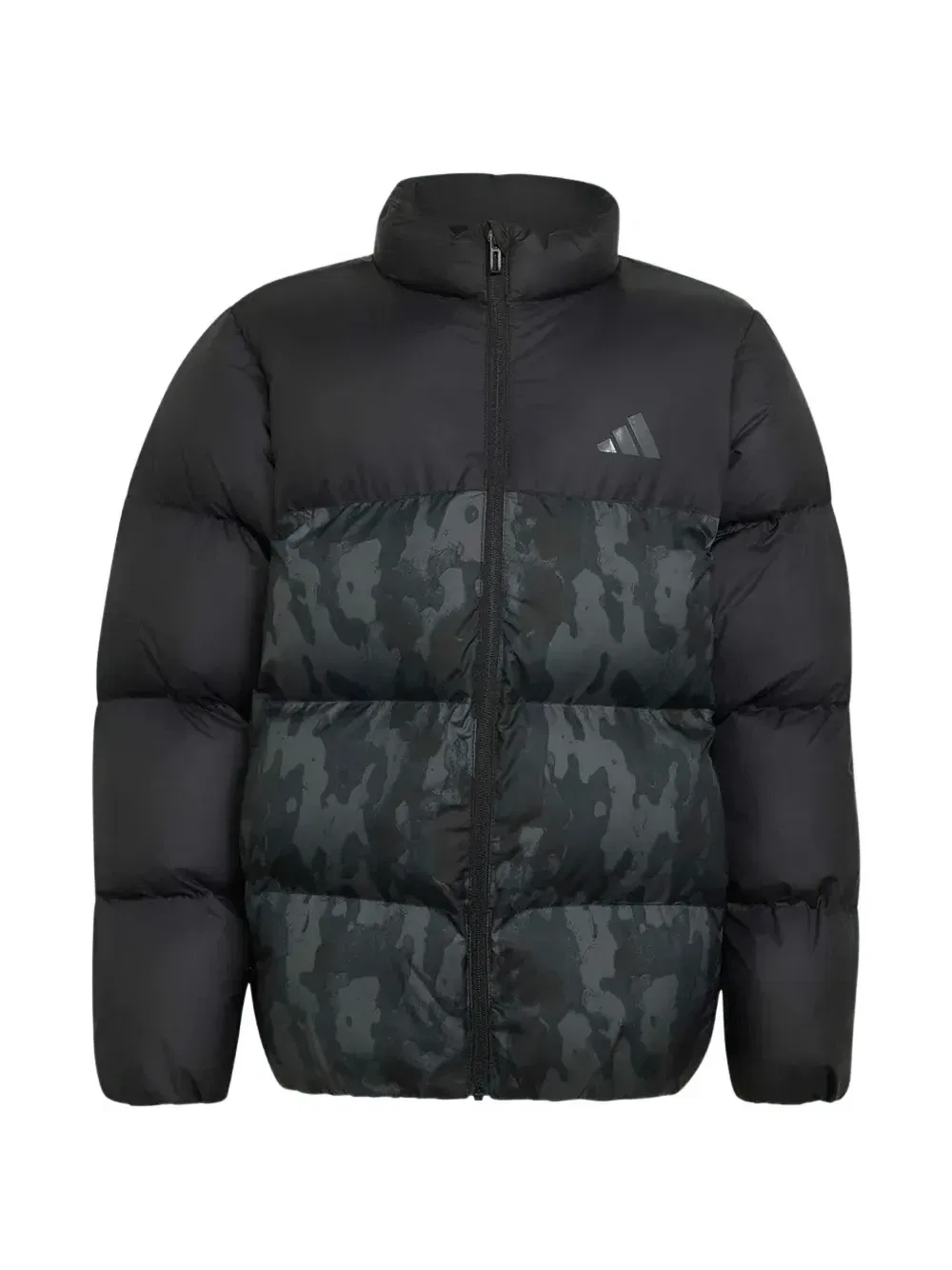 Камуфляжная дутая куртка Adidas Kids, черный