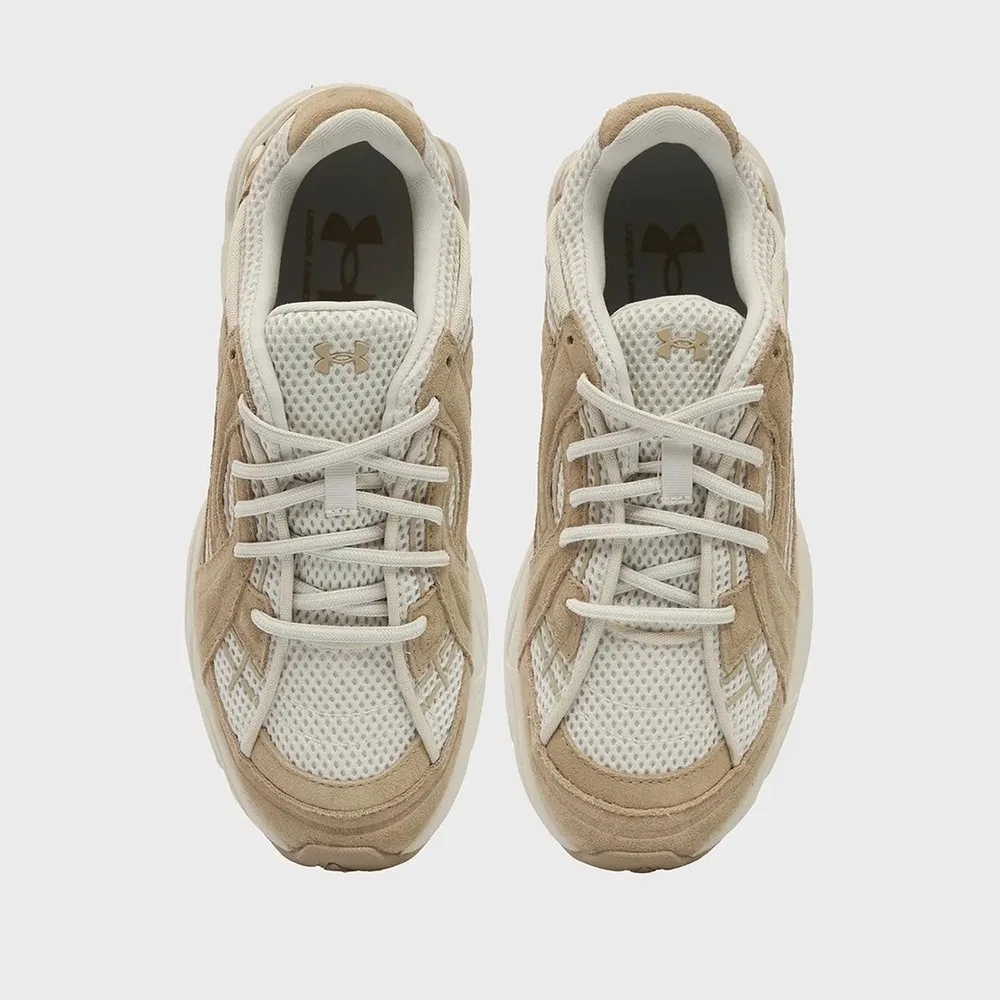 Детские кроссовки Sola Suede с замшевыми деталями, White Under Armour — фото 4