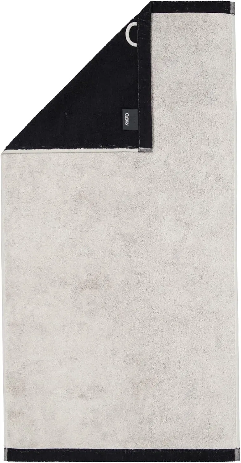 Полотенце для рук Cawö, Platinum/Black - 79, 16x22 см