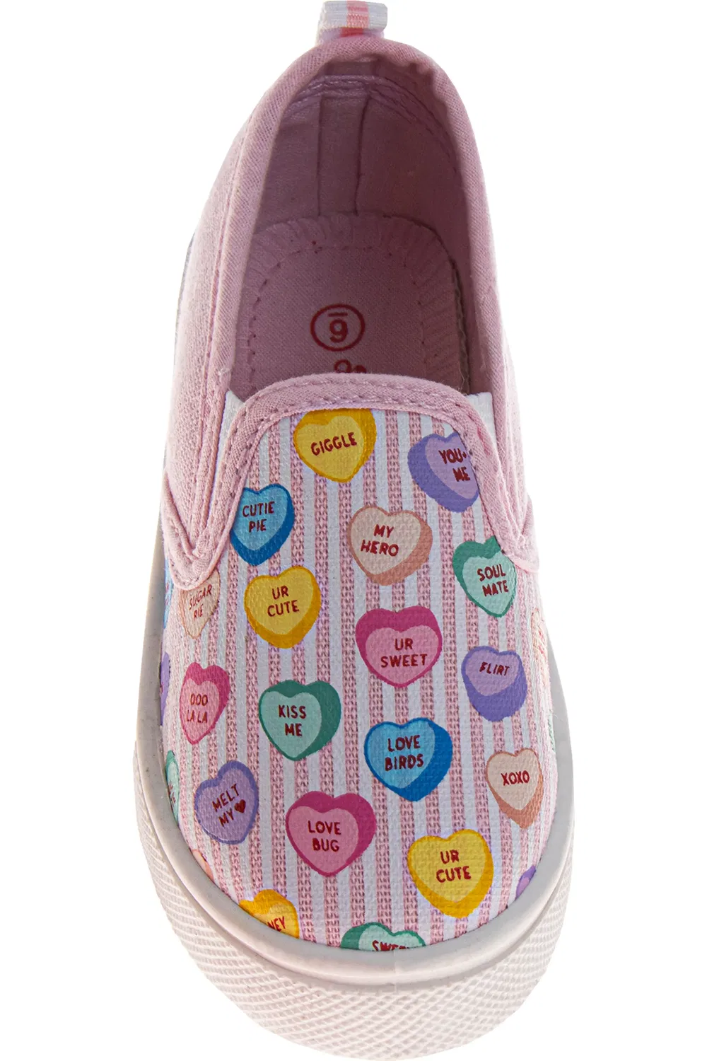 Тапочки детские с принтом сердца SweetHearts, Lilac Multi — фото 4