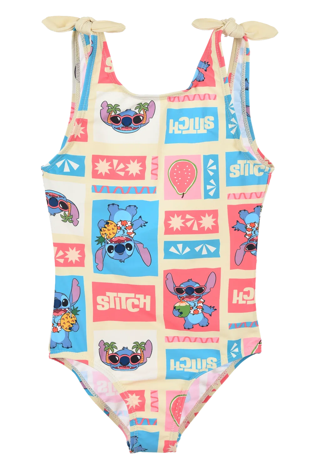 Детский цельный купальник Stitch, мультиколор