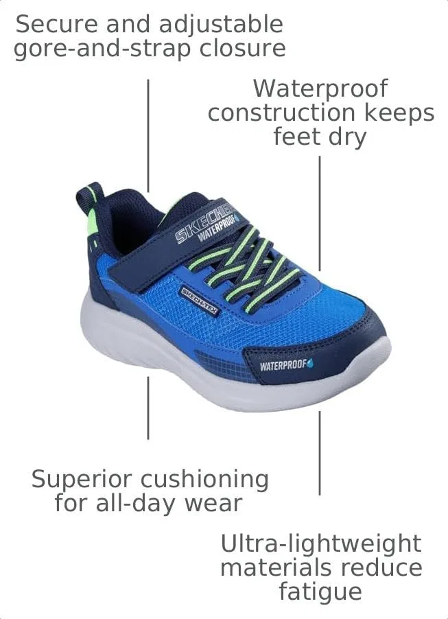 Детские кроссовки для мальчиков Bounder 2.0 Aqua Pace Skechers, Navy Blue — фото 2