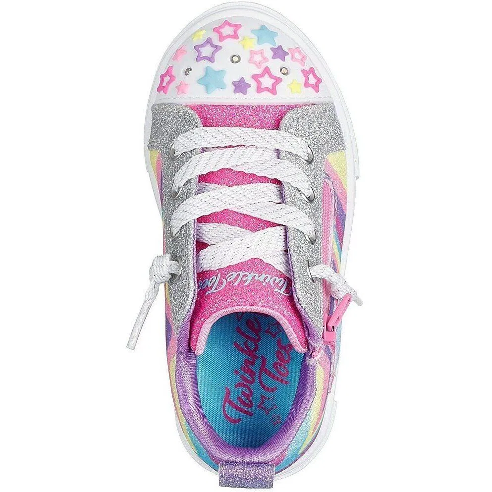 Детские кроссовки с подсветкой Skechers S Lights-twinkle Sparks-cosmi, Bunt — фото 2