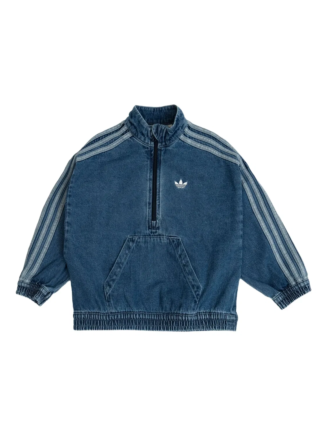 Джинсовый комплект из топа и брюк Adidas Kids, синий — фото 3