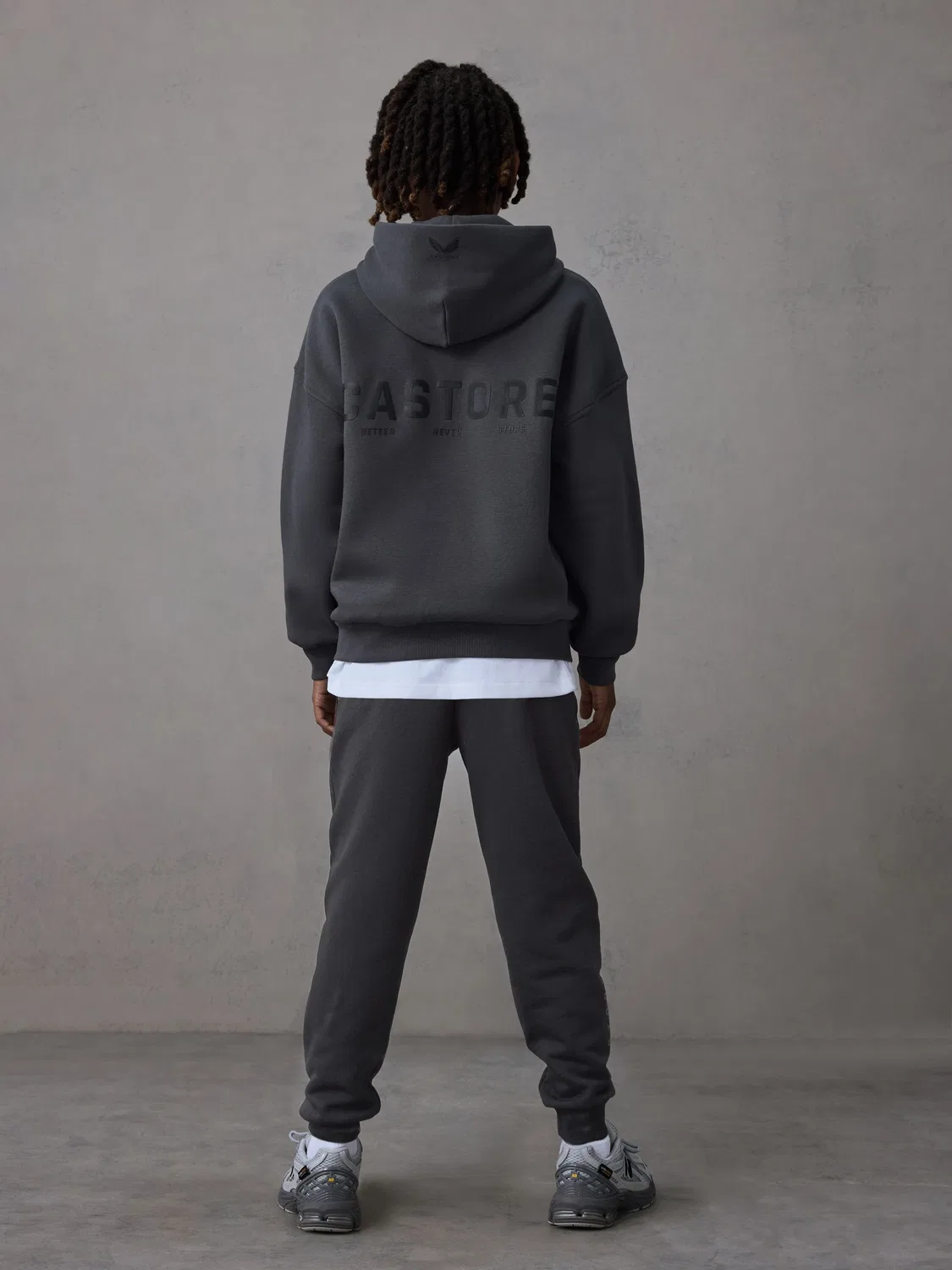 Спортивный костюм Oversized Hoodie and Joggers Set Castore, угольно-серый