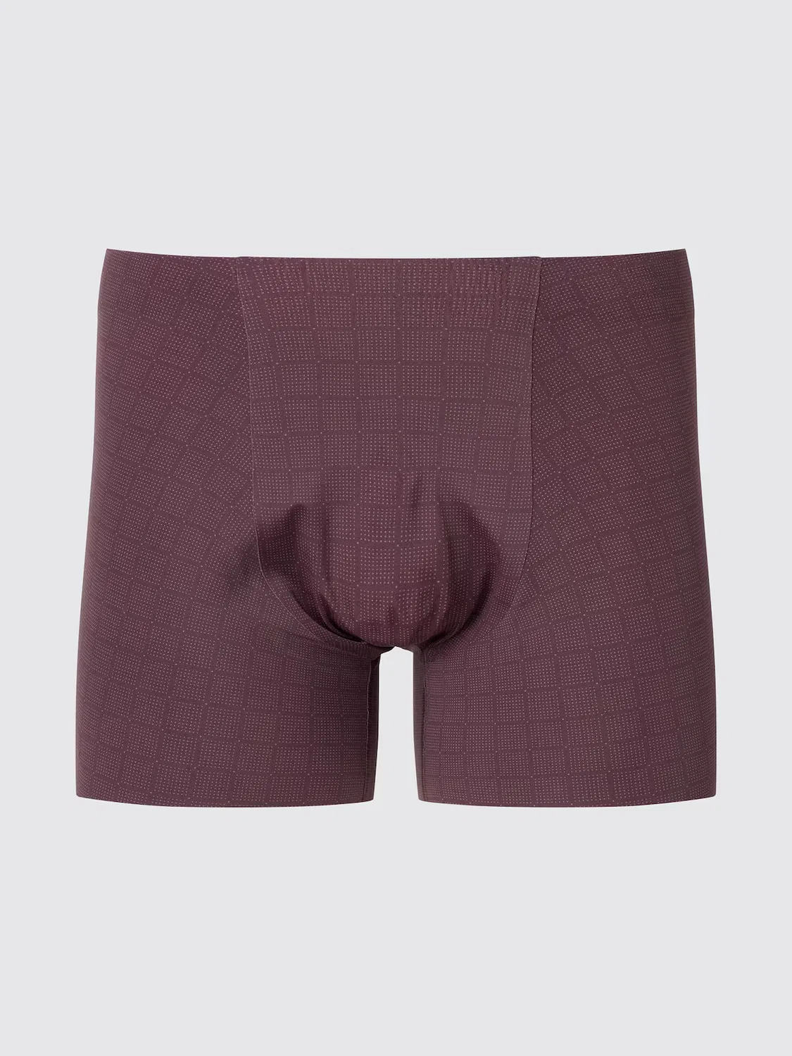 Боксеры Uniqlo, бесшовные, с принтом, бордовый