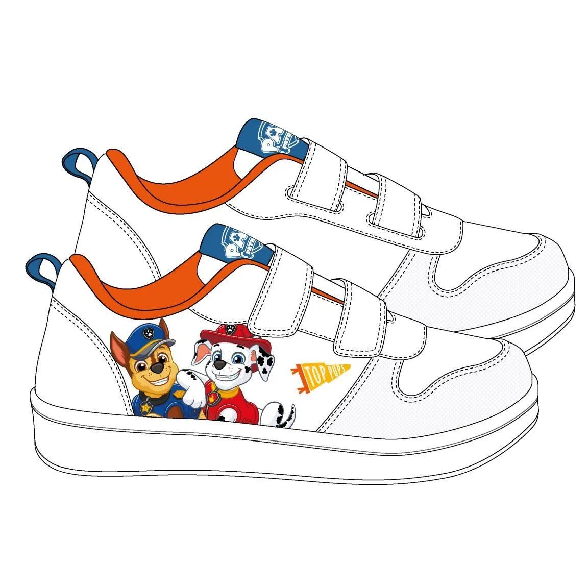 Детские кроссовки с липучками PAW Patrol, Цвет Weiss