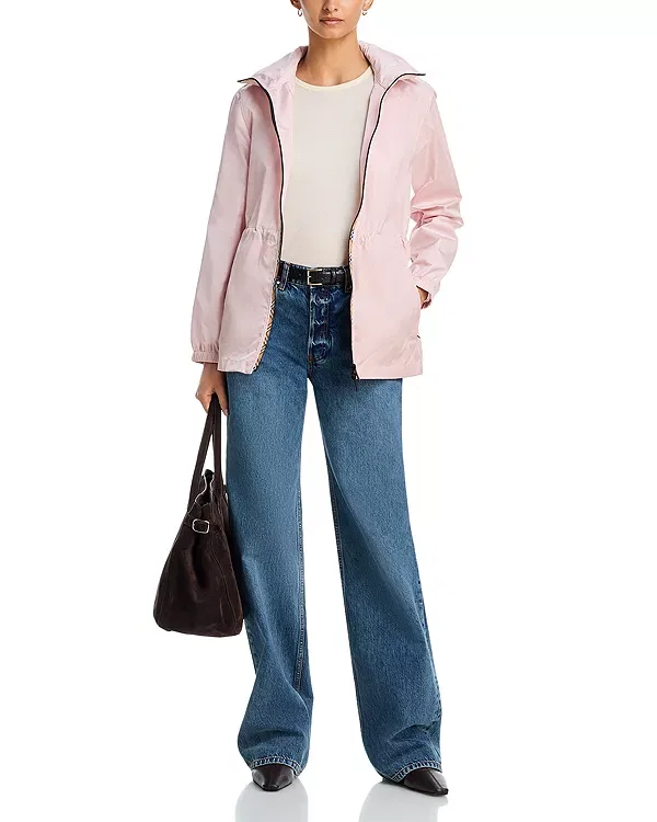 Женская куртка из нейлона с капюшоном Knight Burberry, Bouquet Pink — фото 2
