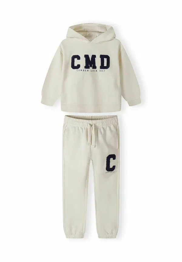 Спортивный костюм хлопок полиэстер Embroidery regular fit Minoti, кремовый — фото 2