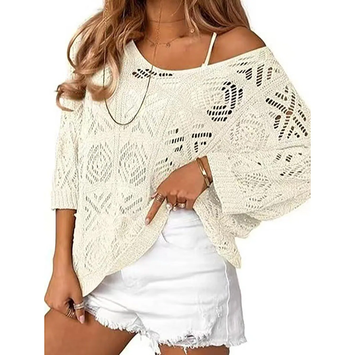 Женская туника с принтом Hippie Tunic, Beige