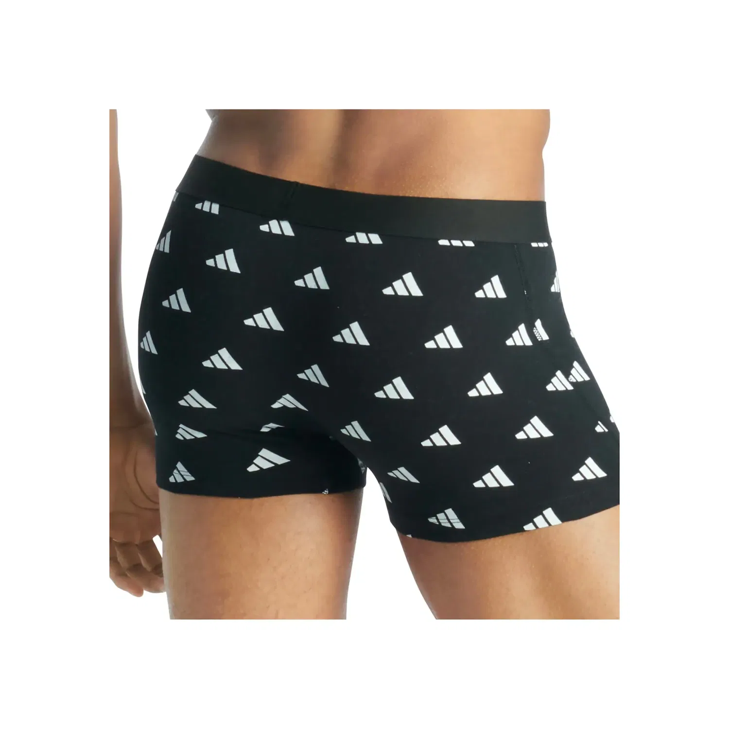 Мужские трусы-боксеры из стрейч-хлопка в наборе 6 шт Adidas Originals, Black/White/Blue — фото 3