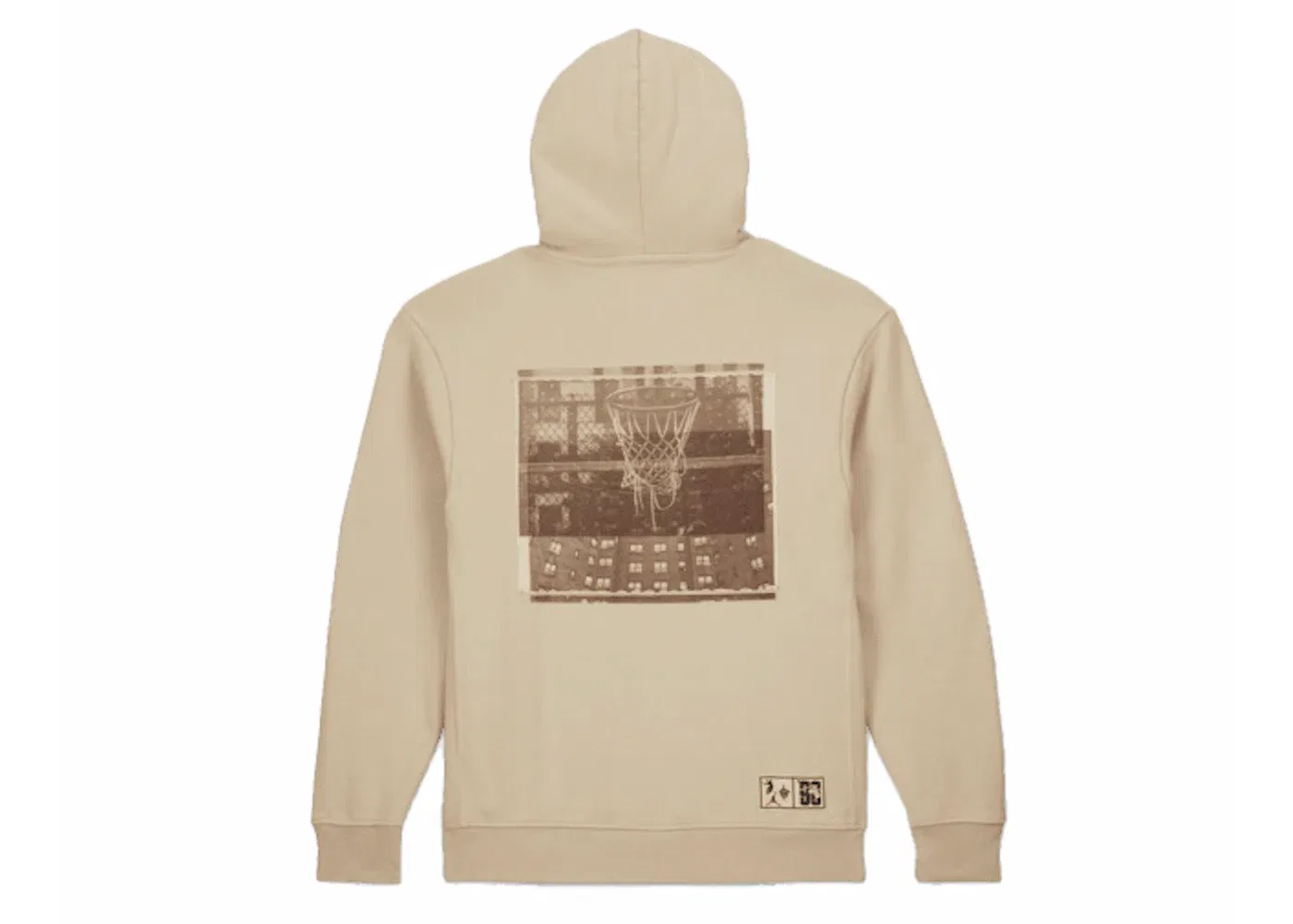 Мужской флисовый худи с принтом Jordan x UNION x Bephies Beauty Supply, Rattan — фото 2