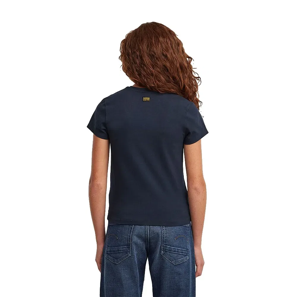 Футболка с v-образным вырезом G-Star Eyben 20 Slim Fit, синий — фото 2