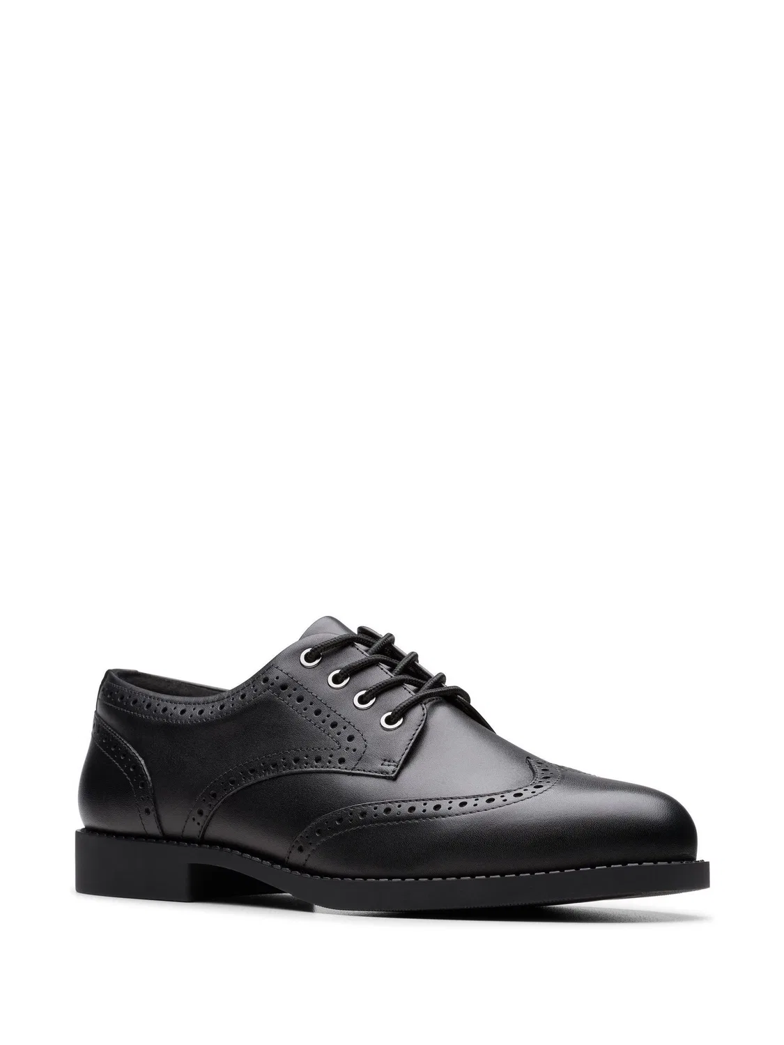 Броги Clarks Tapa Pure, кожаные, черные, широкая полнота G — фото 3