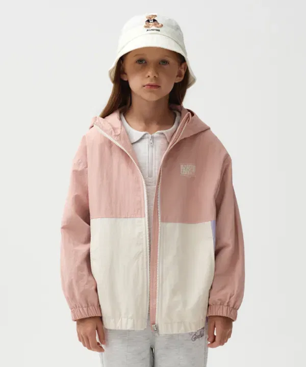 Ветровка Enfant color blocked, Marithé, розовая — фото 2