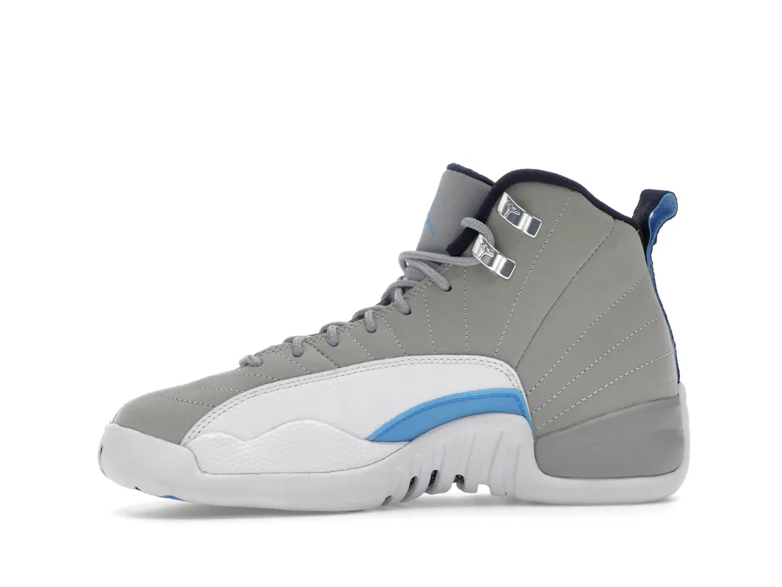 Детские кроссовки Lifestyle с высоким верхом Jordan 12 Retro Jordan, Wolf Grey/University Blue-White — фото 3