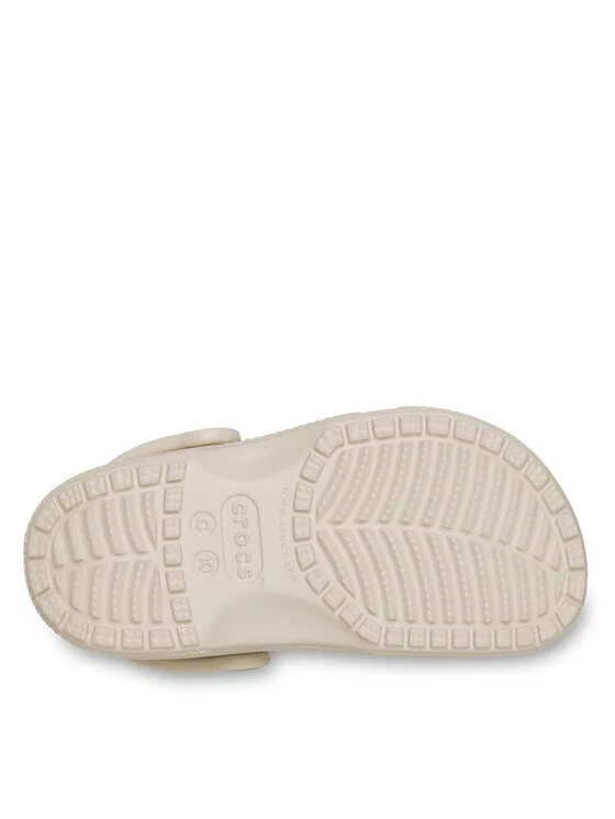 Шлепанцы Classic Clog T Crocs, бежевый — фото 4