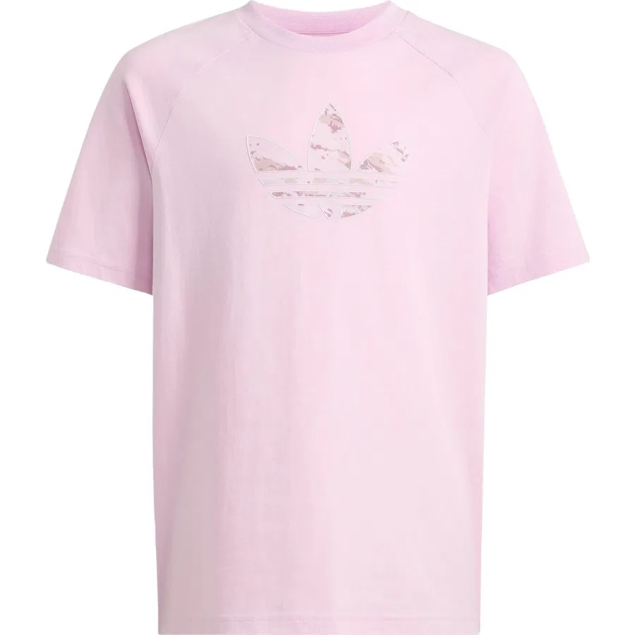 Футболка с принтом Graphic Trefoil Loose adidas Originals, Розовый