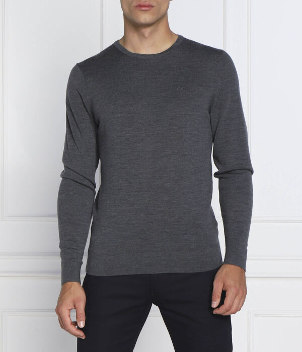 

Свитер шерстяной Calvin Klein Regular Fit, серый