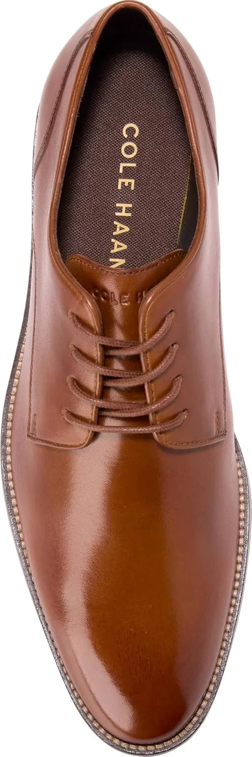 Мужские туфли Oxford Cole Haan Lenox Hill с гладкой передней частью, черный — фото 3