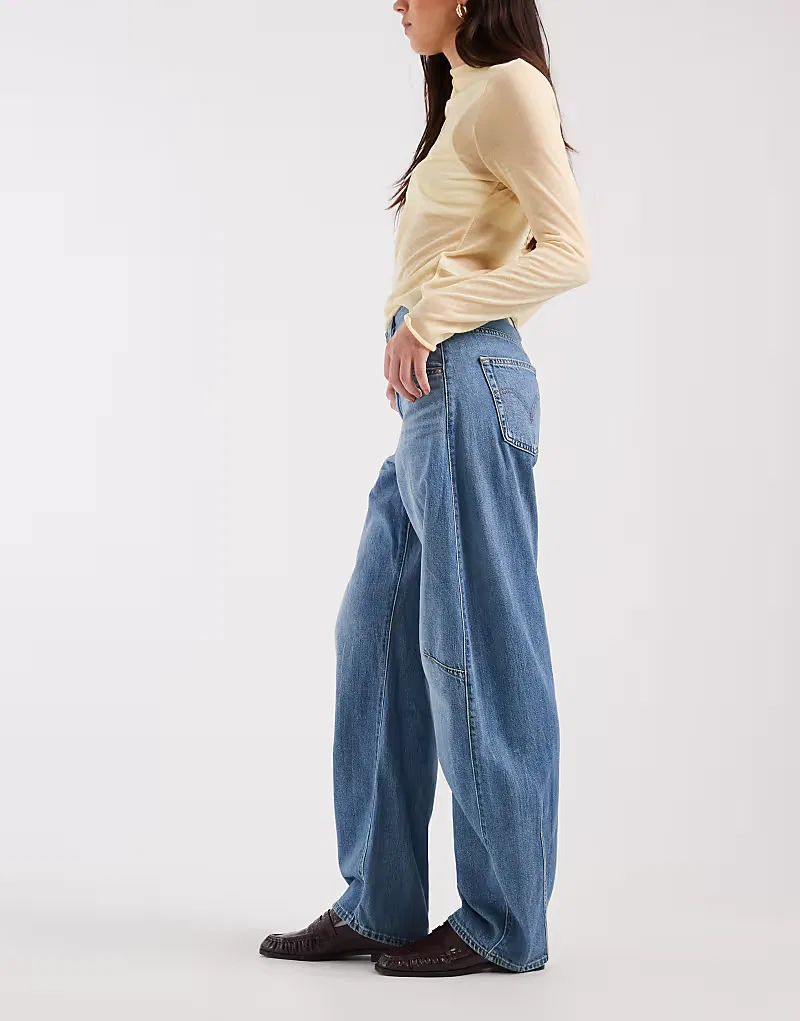 Джинсы Levi's Cinch Barrel Denim средне-синий — фото 3