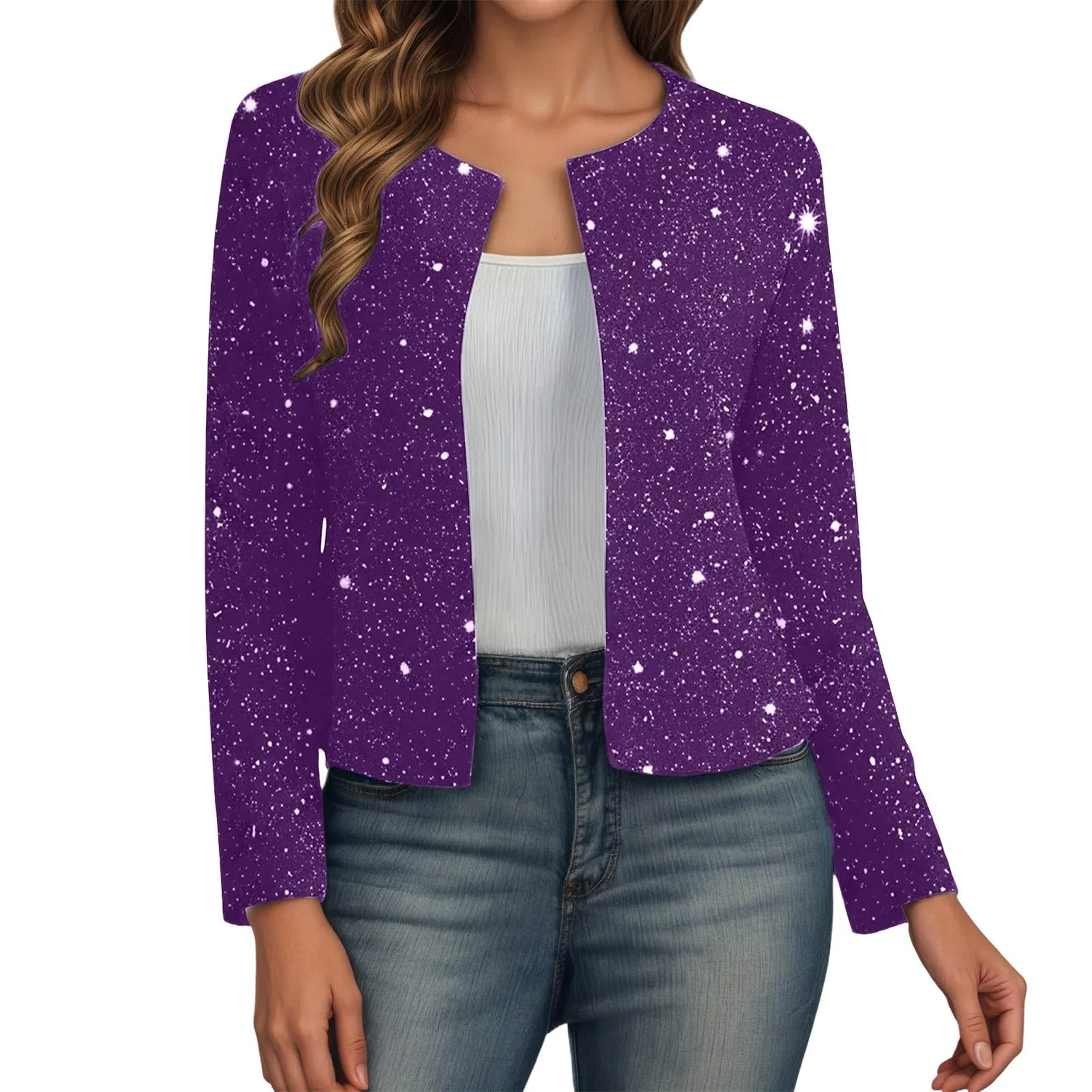 Женская куртка с пайетками Disco Jacket, Lilac
