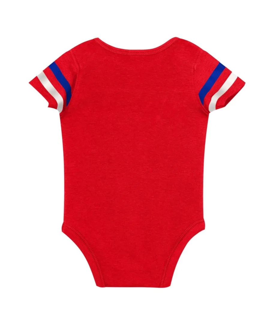 Комплект из трех предметов: боди, слюнявчик и пинетки Philadelphia Phillies Up One Outerstuff, Red — фото 3