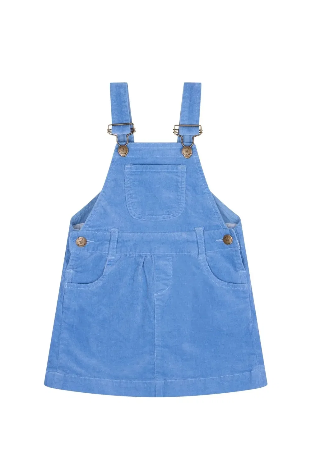 Детское платье из вельвета Forget-Me-Not Dotty Dungarees, Blue