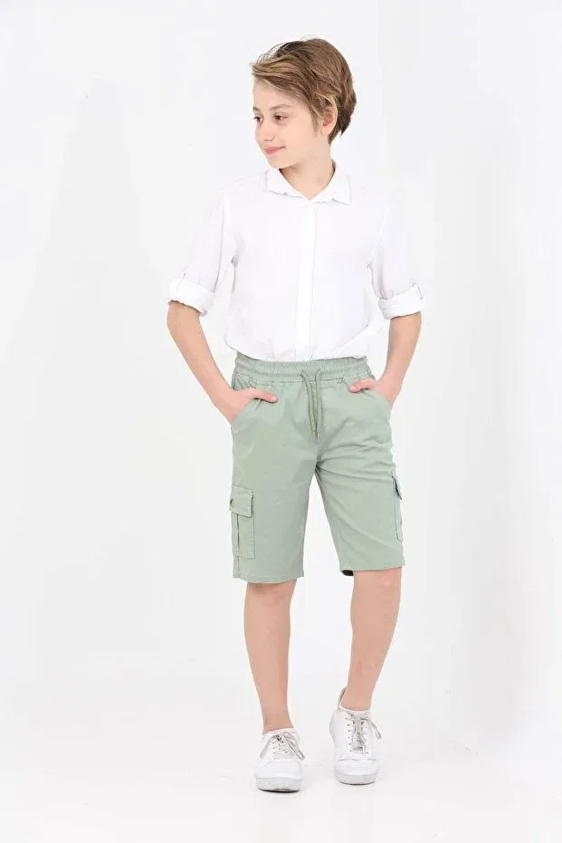 Детские шорты для мальчиков хлопковые Beebird, Calla Green