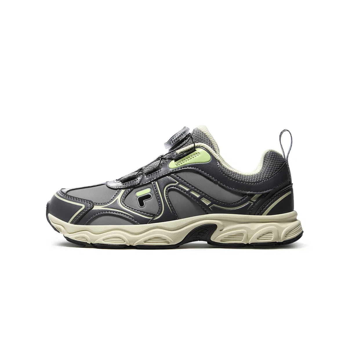 Детские кроссовки для бега с синтетической кожей Heritage FHT FILA KIDS, Mystic Gray/Asphalt Gray