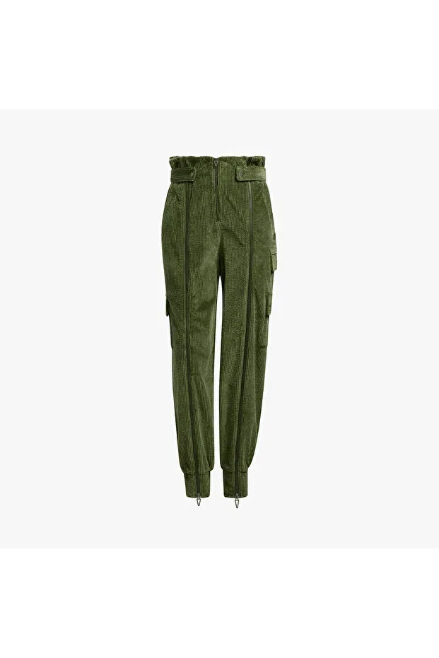 Женские спортивные штаны с эластичным манжетом Adidas, Green — фото 3