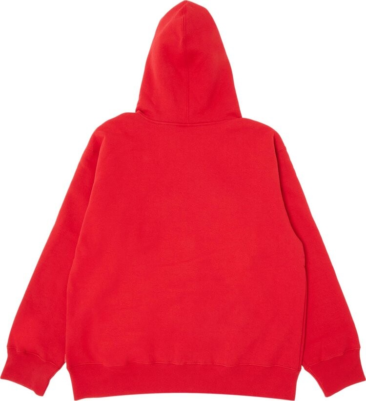 Толстовка Supreme Small Box Drawcord Zip Up Hooded Sweatshirt 'Red', красный — фото 3