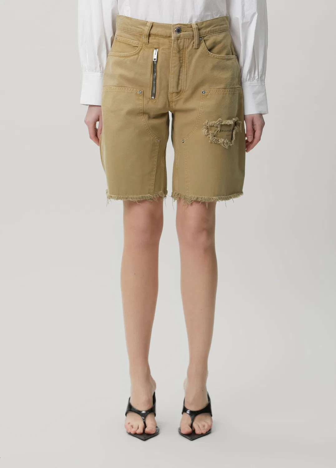 Шорты Alexander Wang, хаки — фото 2