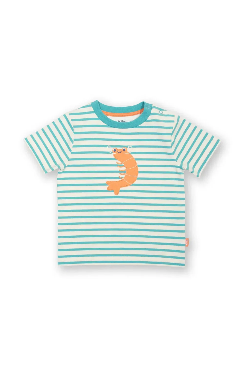 Детская футболка с принтом Little shrimp Kite, Blue