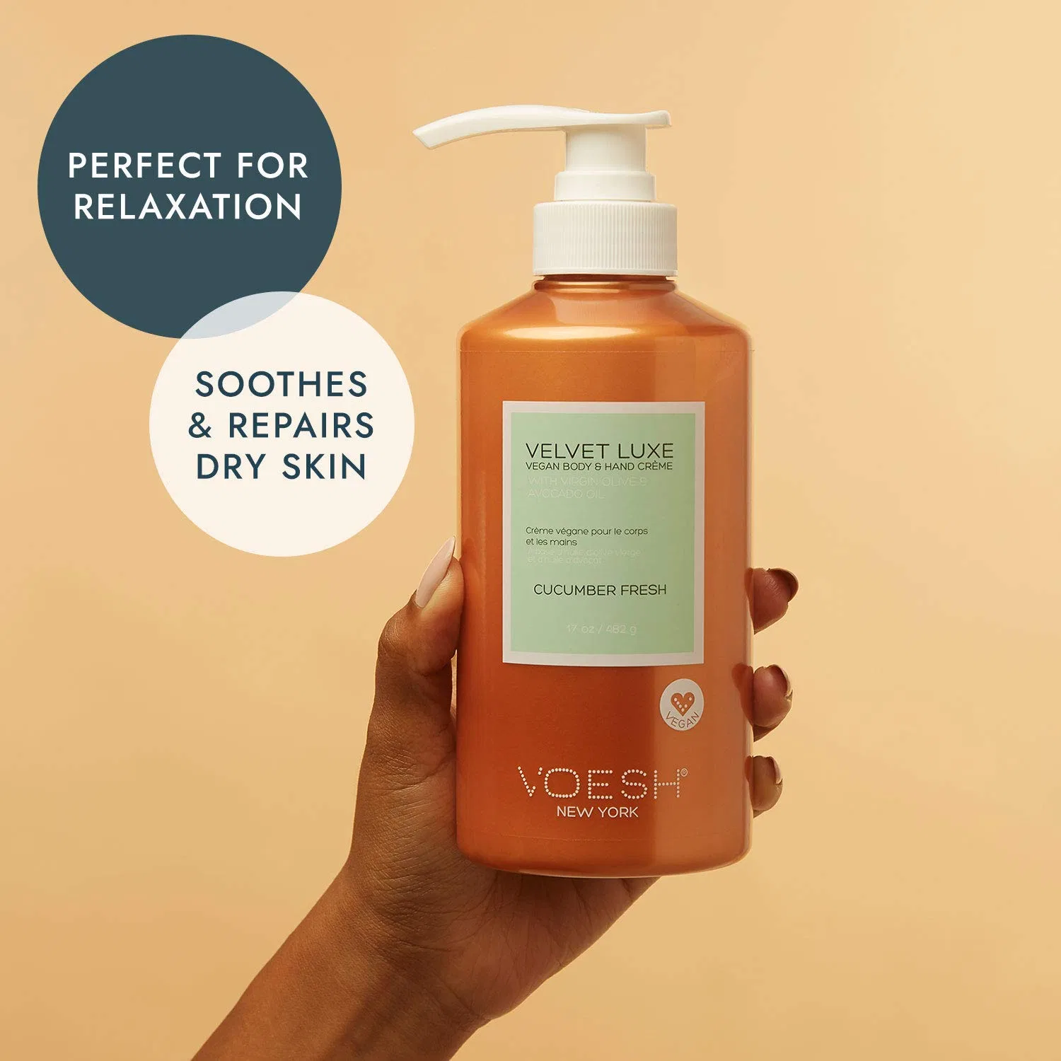Лосьон для тела Velvet Luxe Vegan, VOESH, Огуречная свежесть, 502 мл — фото 2
