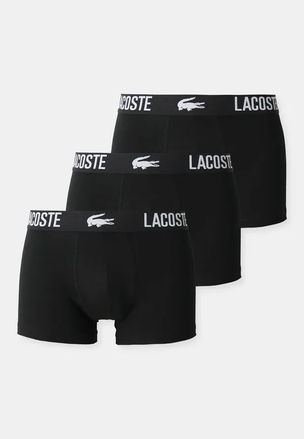 Комплект плавок Lacoste Courts, 3 шт., однотонные, черный — фото 4