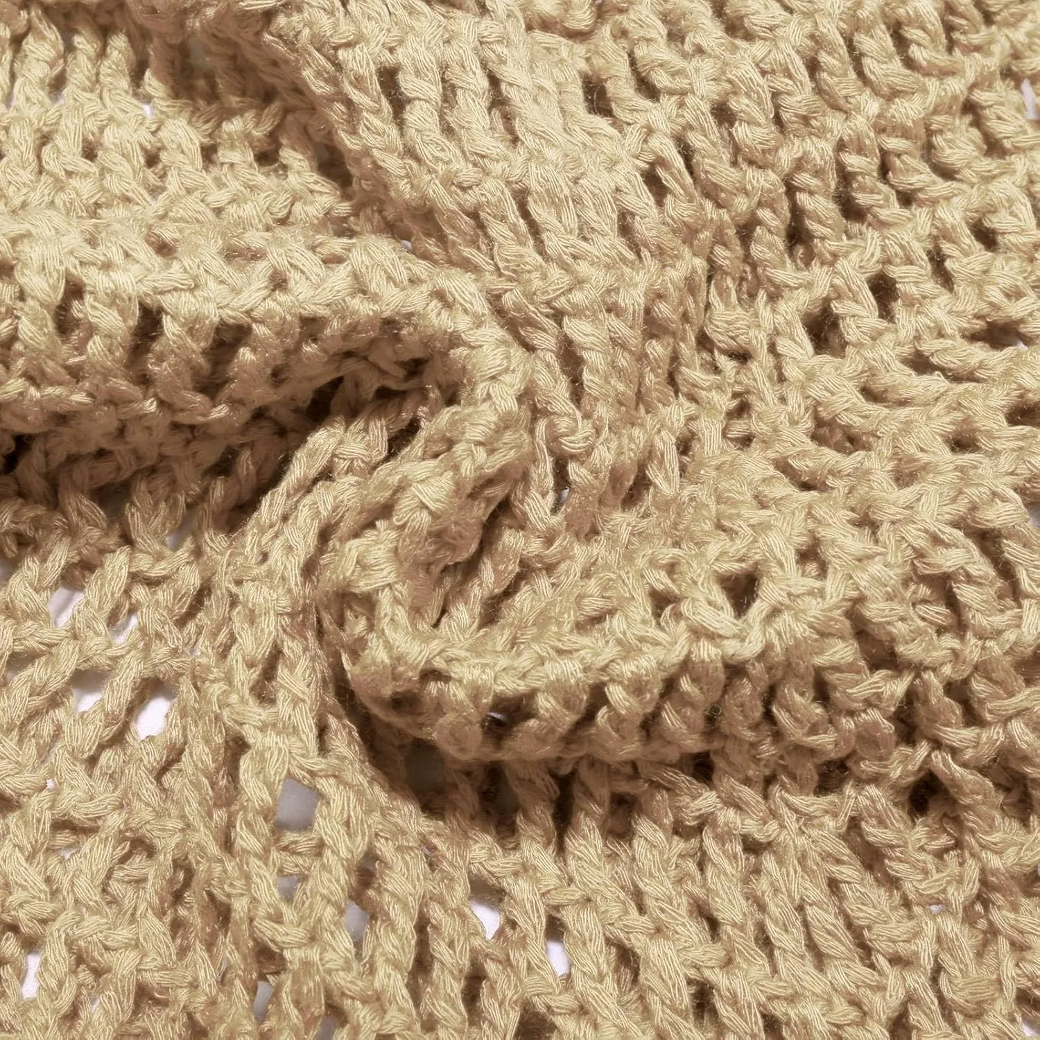 Женские шорты для пляжа кружевные Hollow Out Crochet, Beige — фото 3