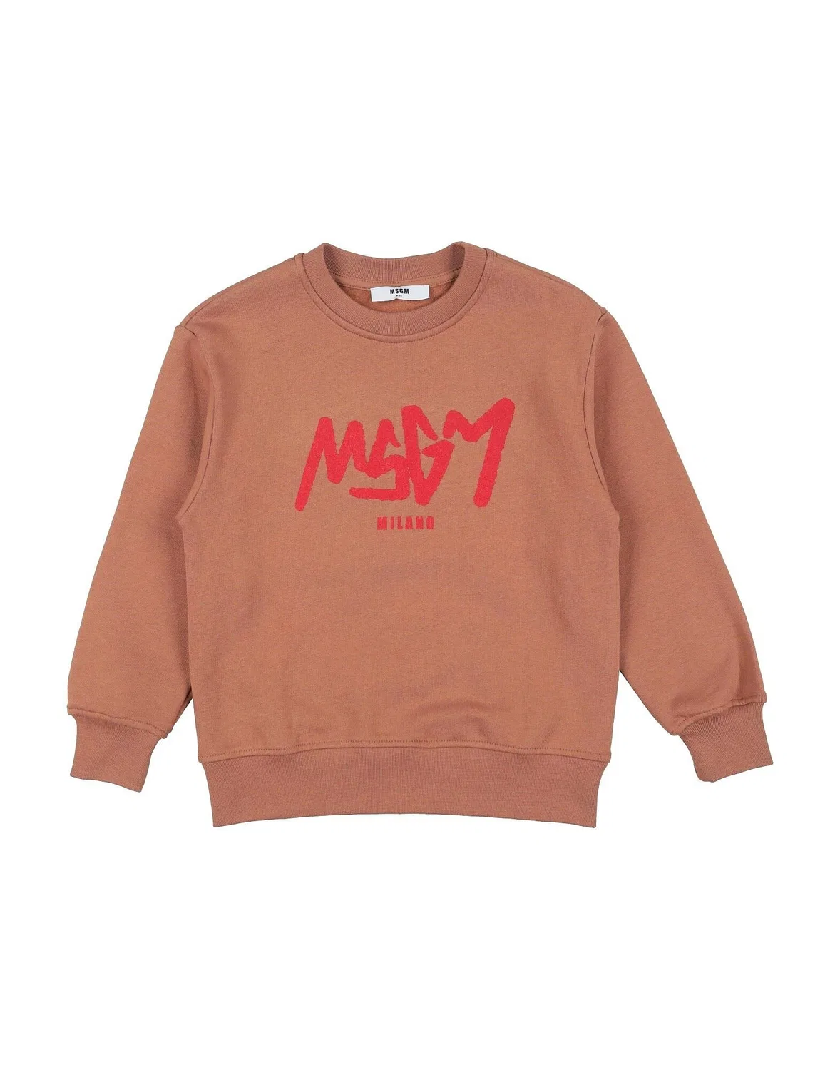 Детская флисовая кофта с длинным рукавом Msgm, коричневый