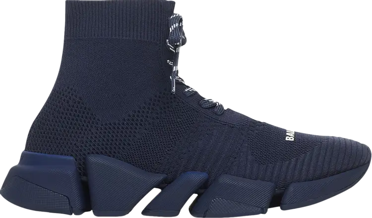 

Кроссовки Balenciaga Speed 2.0 Lace-Up Sneaker Dark Blue, синий