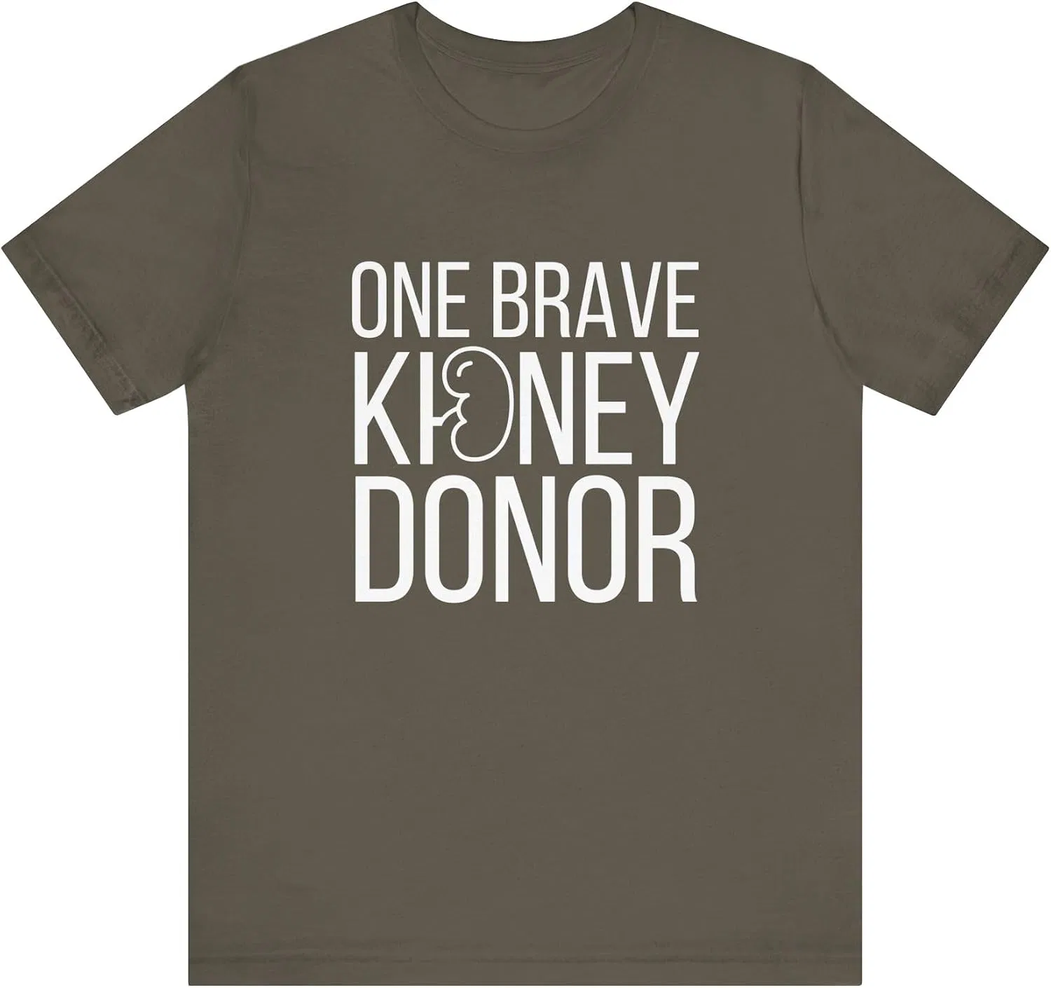 Футболка с принтом Kidney Donor Bella Canvas 3001, Army